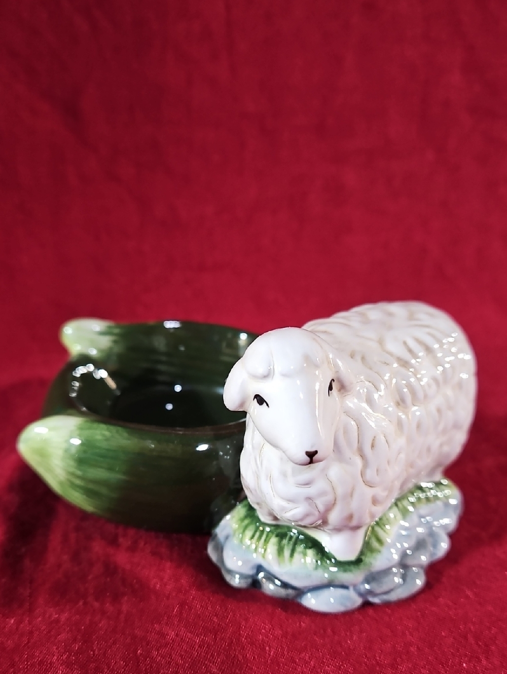 Appletree Design Inc. Adorable Ceramic Sheep Tealight Candle Holder Salt Cellar